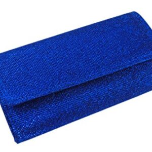 AITING Women's Evening Party Wedding Ball Prom Clutch Wallet Handbag (Royal blue)