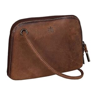 sts ranchwear women’s western brown leather baroness crossbody classic bag