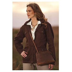 STS Ranchwear Women's Western Brown Leather Baroness Crossbody Classic Bag