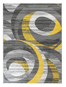 rugs and decor metro/1003/2x3 area rugs, 2’x3′ actual size is: 1′.11″ x 2′.11″ door mat, yellow