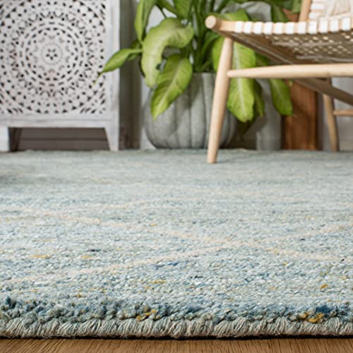 SAFAVIEH Himalaya Collection 8' x 10' Blue HIM423M Handmade Premium Wool Area Rug