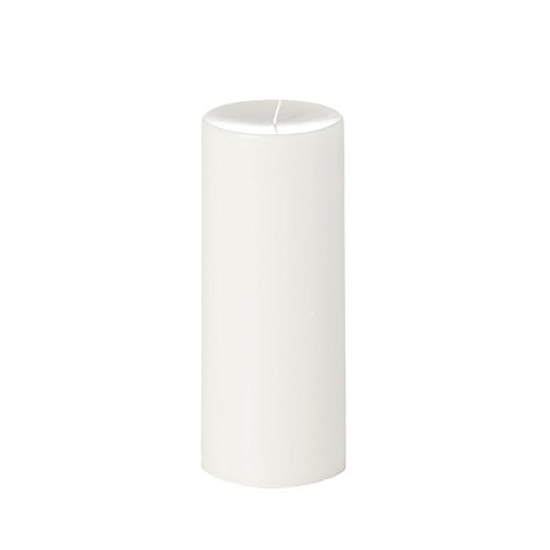 Yummi 4x10 Unscented Column Pillar Candle, White, ea