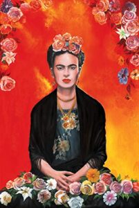 new york art publishing frida kahlo poster (painting) printed on paper 24x36in meditation with flowers – ships from the us