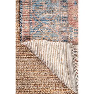 nuLOOM Diandra Flatweave Jute Area Rug, 4' x 6', Multi