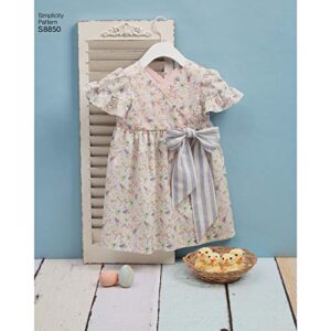 Simplicity Toddler's Dress Basket Toy and Jumpsuit Sewing Patterns, Sizes 1/2-4