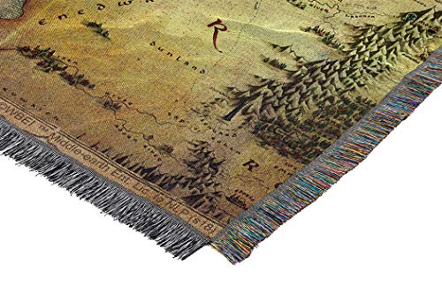 Northwest Warner Bros The Hobbit, Middle Earth Woven Tapestry Throw Blanket, 48" x 60