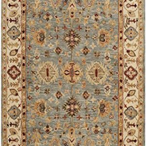 SAFAVIEH Antiquity Collection 5' x 8' Blue/Ivory AT847A Handmade Traditional Oriental Premium Wool Area Rug