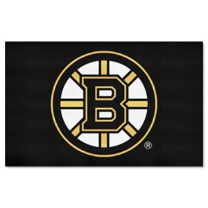 fanmats 10494 boston bruins ulti-mat rug – 5ft. x 8ft. | sports fan area rug, home decor rug and tailgating mat