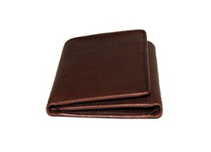 osgoode marley cashmere rfid blocking mens tri-fold leather wallet (one size, espresso)