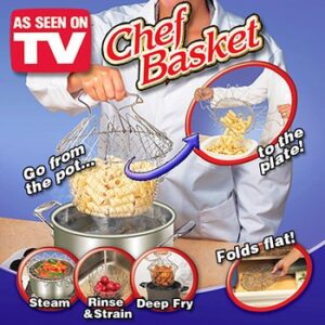 new chef basket 12 in 1 perfect cooking wire basket as seen on tv