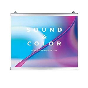 poster hanger banner frame aluminum material for wall home decor wall art,matt silver(48 inches wide)