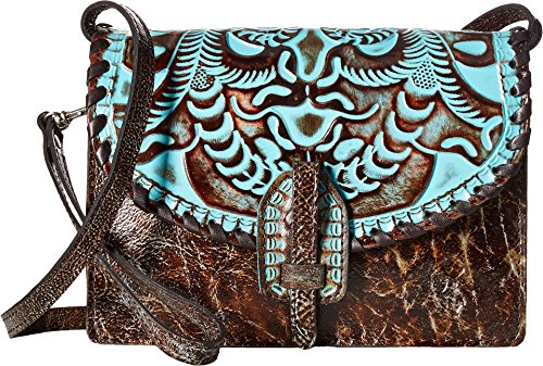 Patricia Nash Women's Lanza Crossbody Organizer Turquoise Crossbody Bag