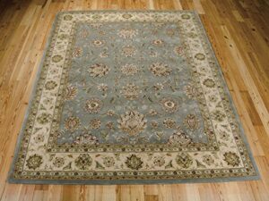 nourison 2000 persian blue 2′ x 3′ area-rug, easy-cleaning, non shedding, bed room, living room, dining room, kitchen (2×3)