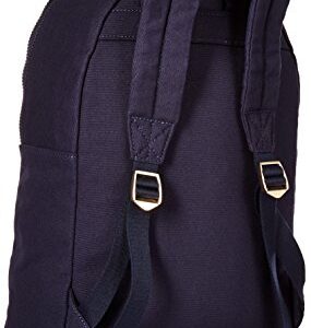 Tommy Hilfiger womens Tommy Hilfiger Backpack for Women Flag Canvas Shoulder Handbag, Tommy Navy, One Size US