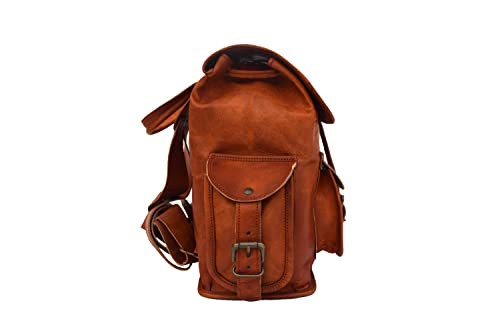 Vintage Leather Backpack For Women/Teen Girls Rucksack, Small 12 Inch Leather Handbag