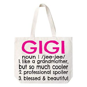 cocovici gigi definition canvas tote bag grandma gift idea book bag