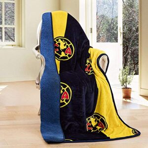 club america silk touch sherpa lined throw blanket 50×60 (1)