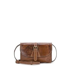 patricia nash | torri crossbody bag | leather crossbody purse | genuine leather handbag for women, signature map
