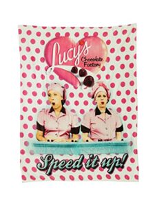 midsouth products i love lucy throw blanket – chocolate factory