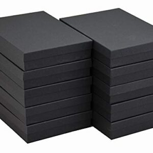 JPB Matte Black Cotton Filled Jewelry Boxes Number 75 (Pack of 10) 7 inches x 5 inches…