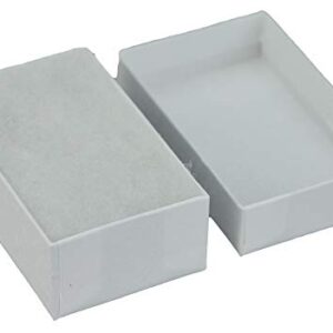 JPB White Swirl Cotton Filled Jewelry Box #21 (Case of 100) 2.5 inches x 1.5 inches