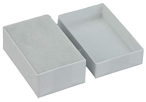 JPB White Swirl Cotton Filled Jewelry Box #21 (Case of 100) 2.5 inches x 1.5 inches