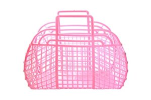 retro jelly purse, 13″,pearl pink