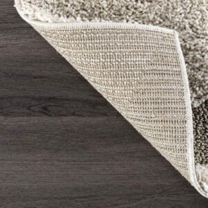 nuLOOM Carolyn Cozy Soft & Plush Shag Area Rug, 10 ft x 14 ft, Cream