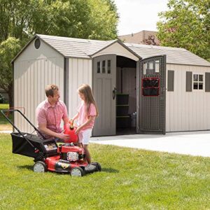 Lifetime 60214 17.5 x 8 Ft. Outdoor Storage Shed, Desert Sand