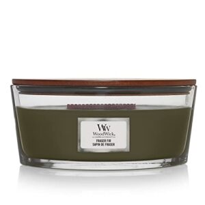 woodwick ellipse scented candle, frasier fir, 16oz | up to 50 hours burn time