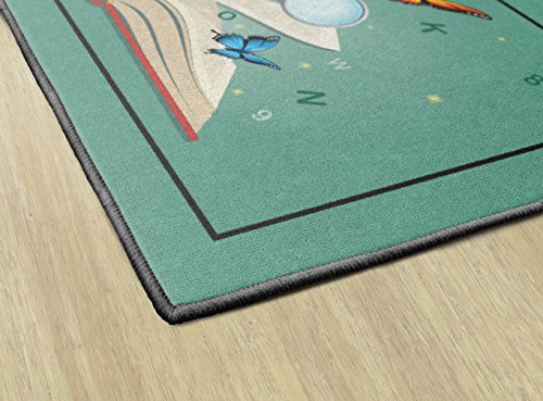 Flagship Carpets Explore Through Reading Children's Educational Area Rug for Kids Bedroom Mat, Home Play Room or Classroom Carpet, 3' x 5', Multicolor