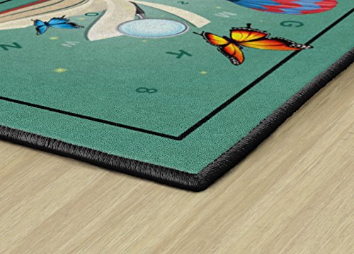 Flagship Carpets Explore Through Reading Children's Educational Area Rug for Kids Bedroom Mat, Home Play Room or Classroom Carpet, 3' x 5', Multicolor