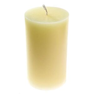 Alternative Imagination 100% Pure Beeswax Pillar Candle, White Ivory (3x6 Inch), 80 Hour, Hand-Poured, Made in USA