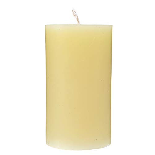 Alternative Imagination 100% Pure Beeswax Pillar Candle, White Ivory (3x6 Inch), 80 Hour, Hand-Poured, Made in USA