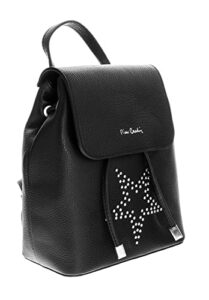 pierre cardin 1744 nero black backpack handbags for womens