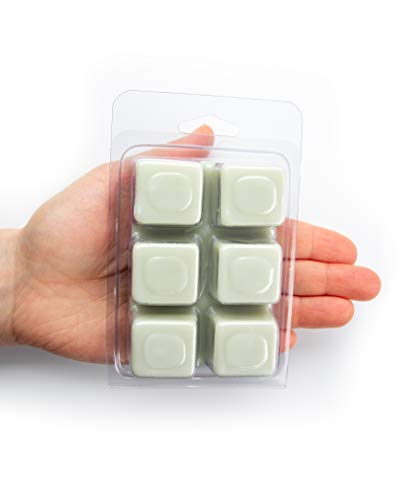 Shortie's Candle Company Eucalyptus Leaf Wax Melts - Formula 117-1 Highly Scented 3 Oz. Bar - Made with Essential & Natural Oils - Fresh & Clean Air Freshener Cubes Collection