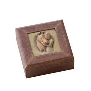 willow tree quiet strength, sculpted hand-painted memory box