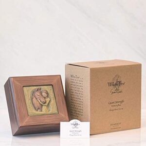 Willow Tree Quiet Strength, sculpted hand-painted memory box