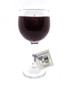 merlot scented wine candle in glass 100+ hours made in usa by the gel candle company