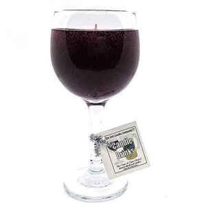 Merlot Scented Wine Candle in Glass 100+ Hours Made in USA by The Gel Candle Company