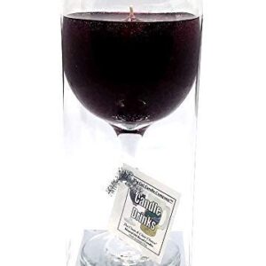 Merlot Scented Wine Candle in Glass 100+ Hours Made in USA by The Gel Candle Company