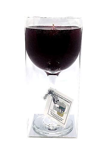 Merlot Scented Wine Candle in Glass 100+ Hours Made in USA by The Gel Candle Company