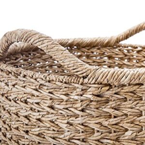 KOUBOO 1060091 Handwoven Decorative Storage Basket, X-Large, 20" x 20" x 22", Twisted Sea Grass