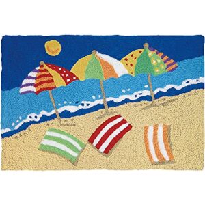 jellybean beachy keen coastal indoor/outdoor machine washable 21″ x 33″ accent rug