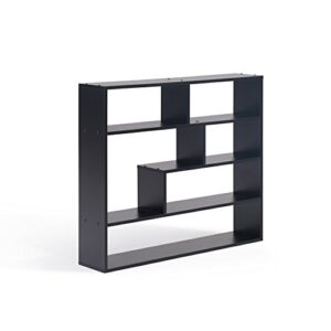 danya b. large rectangular black shelf unit