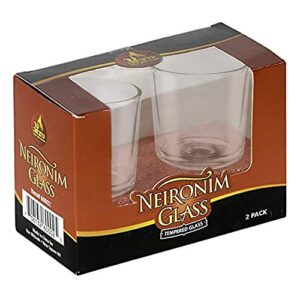neironim glass shabbos candle holders – 2 pack – premium quality clear votive cups for shabbat – by ner mitzvah