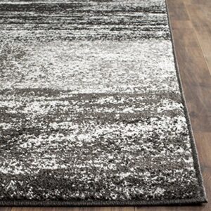 SAFAVIEH Adirondack Collection 9' x 12' Silver / Black ADR112A Modern Abstract Non-Shedding Living Room Bedroom Dining Home Office Area Rug