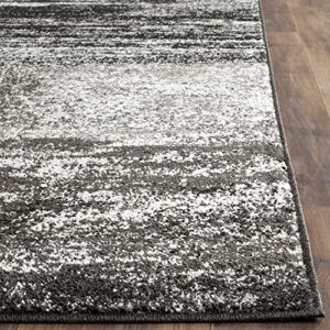 SAFAVIEH Adirondack Collection 8' x 10' Silver / Black ADR112A Modern Abstract Non-Shedding Living Room Bedroom Dining Home Office Area Rug