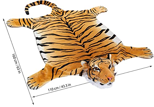 BRUBAKER Huge Brown Tiger Rug 72x42 Inch