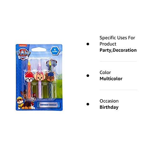 Paw Patrol Birthday Cake Candles Party Decoration